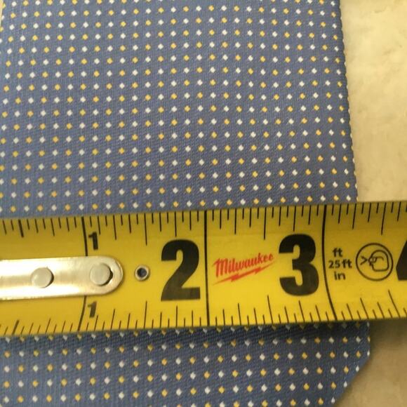 YASANTI BLUE PIN-DOT TIE - Picture 9 of 10
